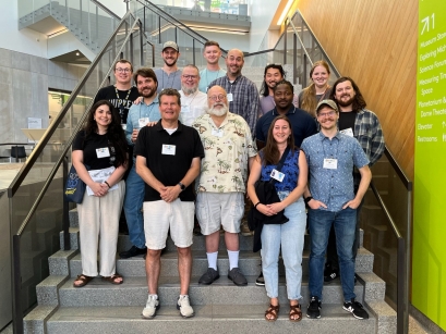 Pictured here with current and former students, Dr. Bauer (center) and Dr. Jackman (front, left) are complementary forces in the Biology department, helping prepare future leaders of the field in unique ways. Pictured here with current and former students, Dr. Bauer (center) and Dr. Jackman (front, left) are complementary forces in the Biology department, helping prepare future leaders of the field in unique ways.