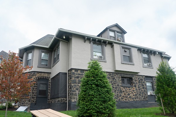 Exterior view of Simpson Hall on Villanova's main campus.