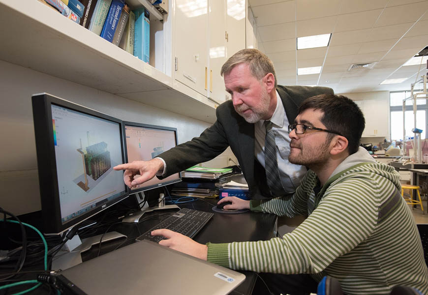 Dr. Jerry Jones researches thermal and flow management of multiscale systems Dr. Jerry Jones researches thermal and flow management of multiscale systems