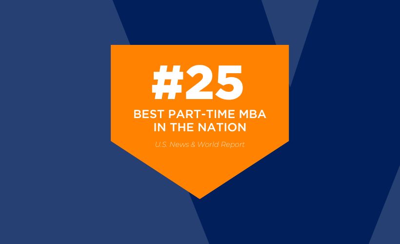 Graphic of 2023 #25 2023 Part-Time MBA by U.S. News & World Report Ranking