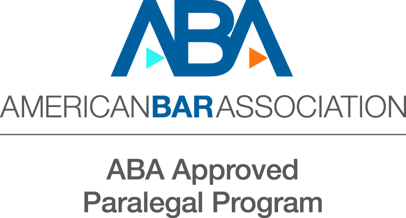 American Bar Association logo; ABA Approved Paralegal Program