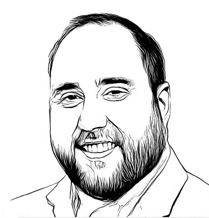 an illustrated headshot of Bill Staley